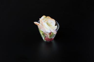 Салат Цезар в шоті