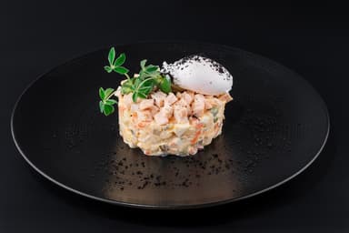 Салат Олів'є з куркою