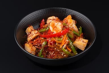 Рисова локшина Сайфун з креветками та куркою