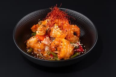 Креветки в кисло-солодкому соусі