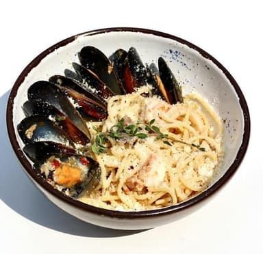 Спагеті з морепродуктами