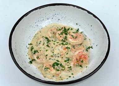 Хвости білоногих креветок по-французьки